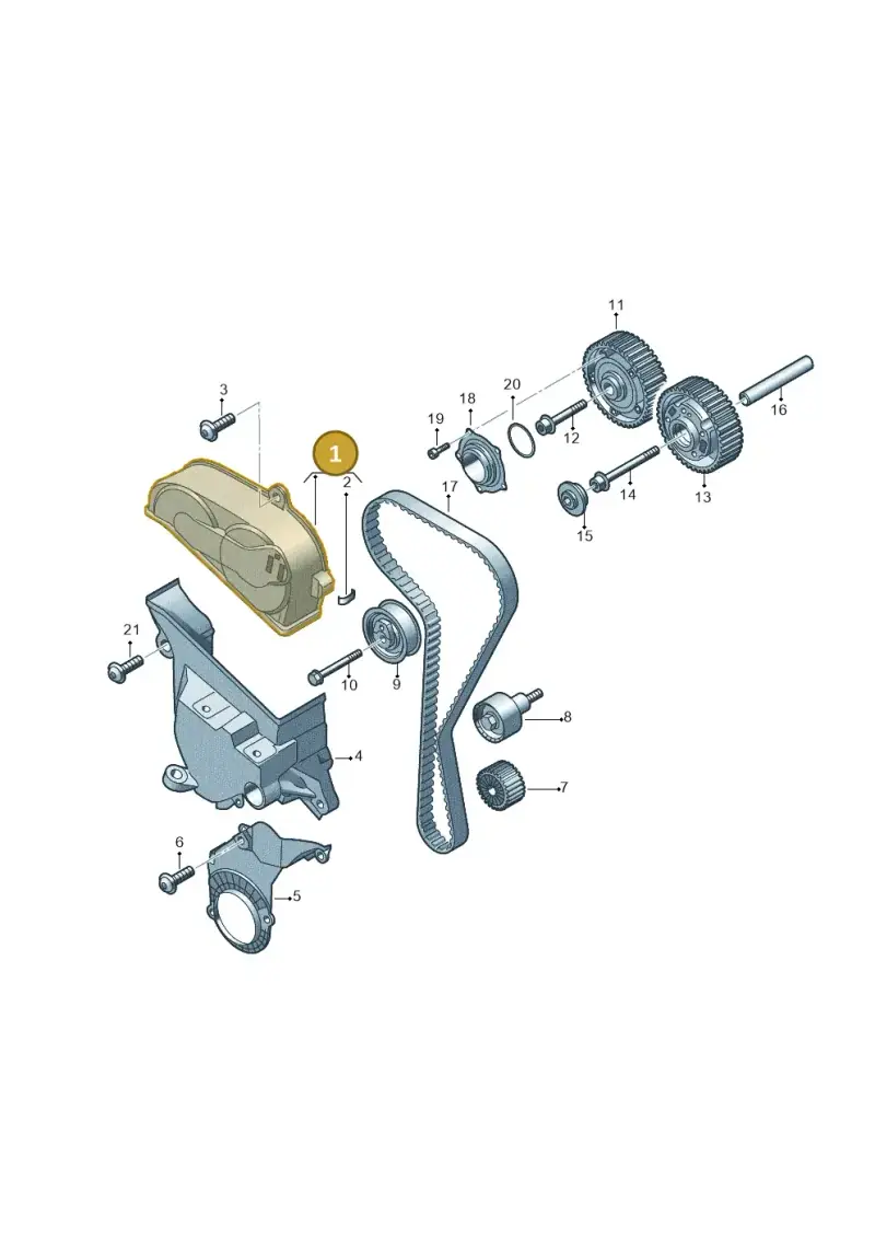 04E109108E — Volkswagen Tiguan (2023-2025) diagram 5h0109054, position 1