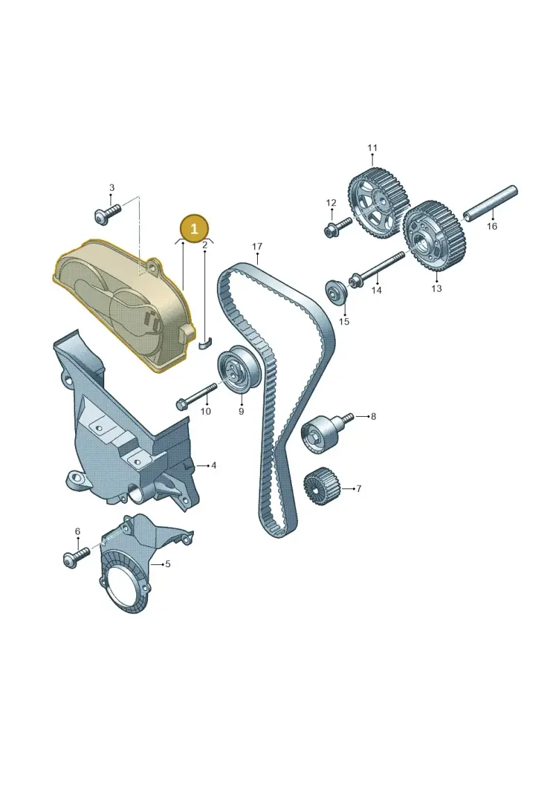 04E109108E — Volkswagen Golf (2019-2025) diagram 723109300, position 1