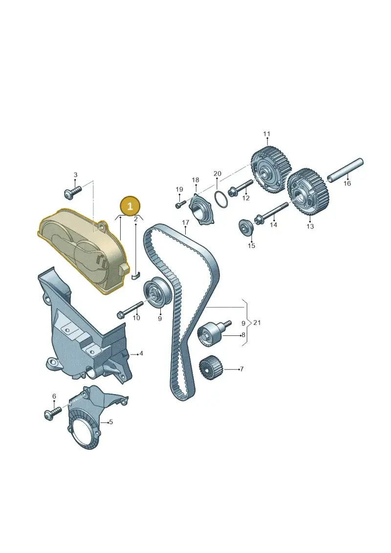 04E109108E — Audi A1 Sportback (2018-2025) diagram 728109015, position 1