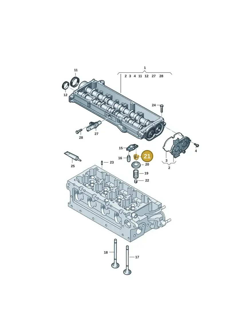 04E109651 — Volkswagen Passat estate (2023-) diagram 884109045, position 21