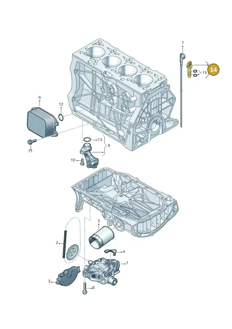 04E115418B — Volkswagen Multivan (2021-) diagram 708115120, position 14
