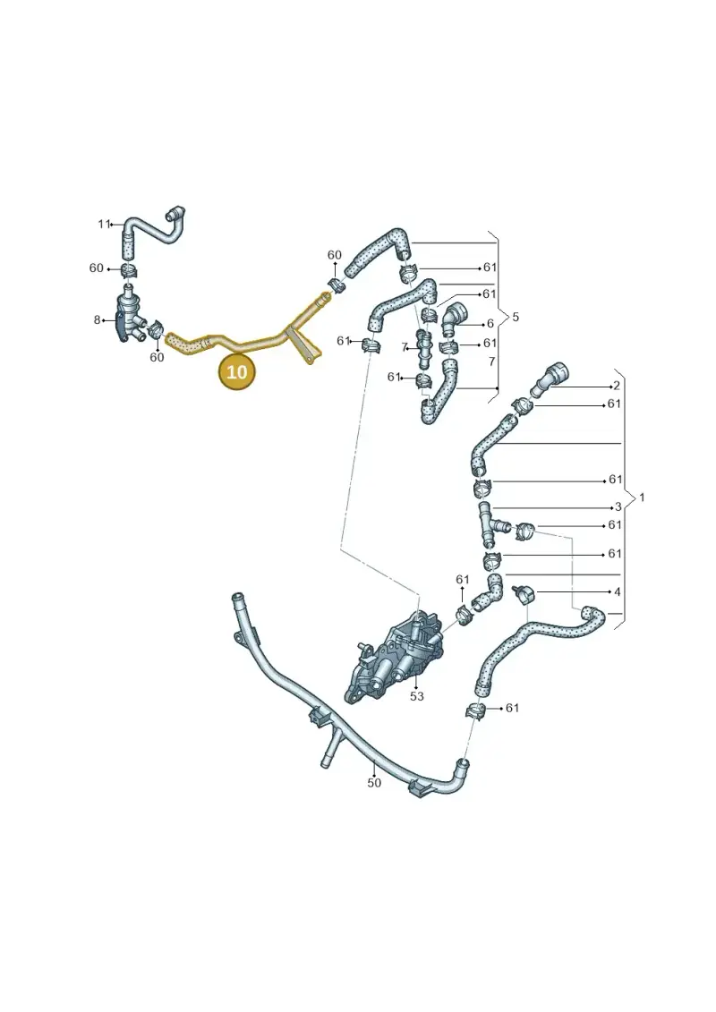 04E122049B — Volkswagen Golf 2.0 (2016-2020) diagram 746121190, position 10