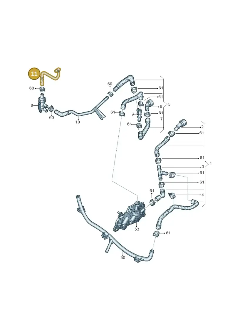 04E122049 — Volkswagen Golf 2.0 (2016-2020) diagram 746121190, position 11