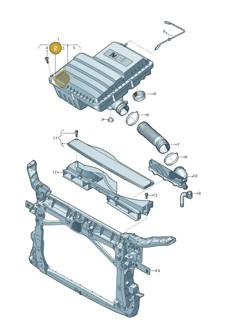 04E129620A — Volkswagen Caddy Maxi Kombi (2020-2024) diagram 781129200, position 2