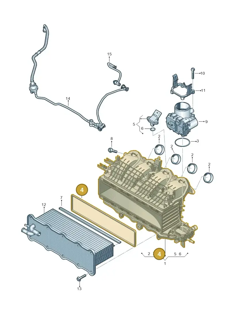 04E129717C — Volkswagen Arteon (2017-2023) diagram 828133040, position 4