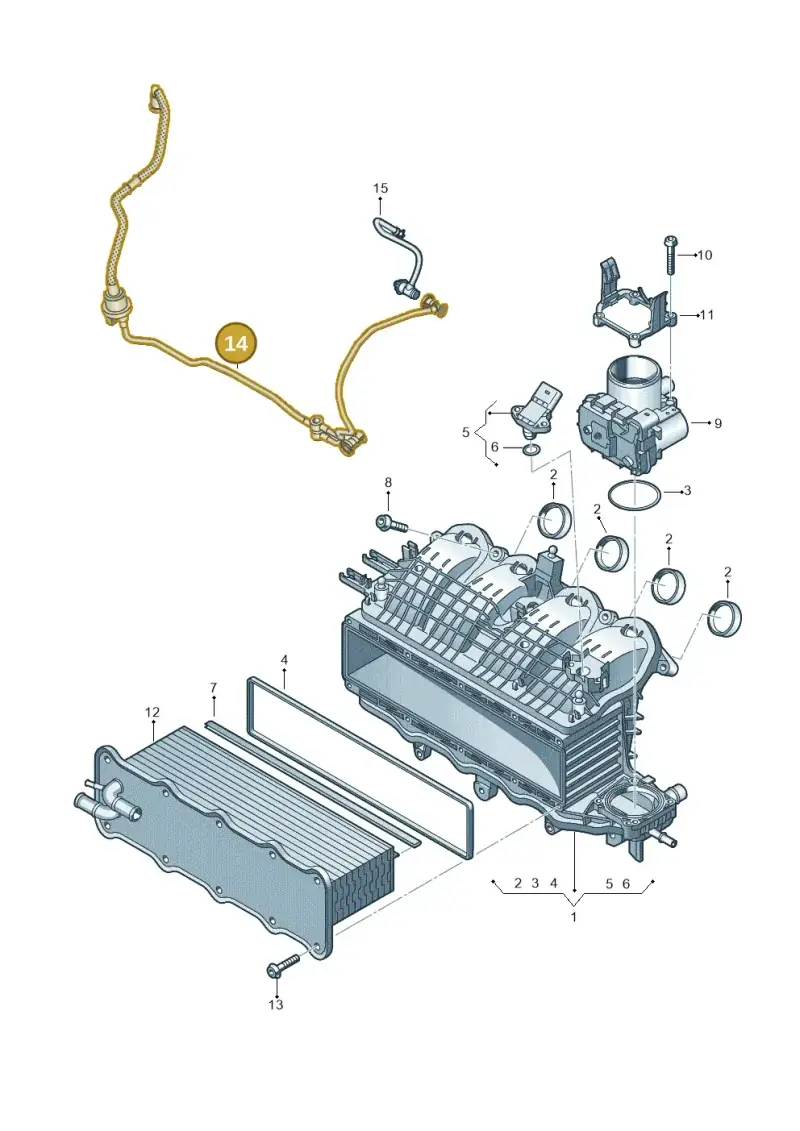04E133366EF — Volkswagen Arteon (2017-2023) diagram 828133040, position 14