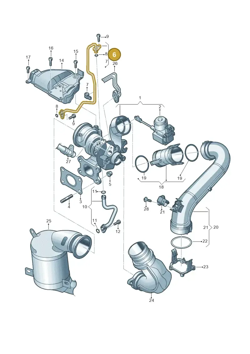 04E145140AS — Volkswagen Golf 2.0 (2016-2020) diagram 747145520, position 6