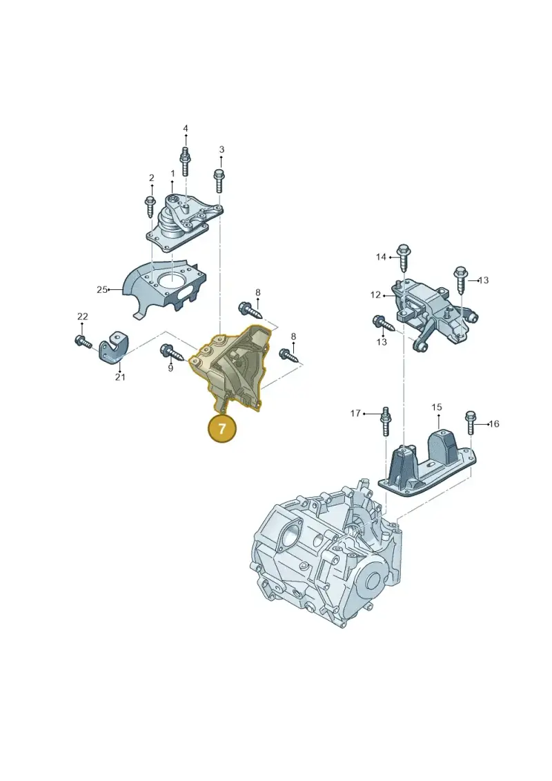 04E199275F — Volkswagen Polo 1.4 BlueMotion (2014-2017) diagram 773199400, position 7