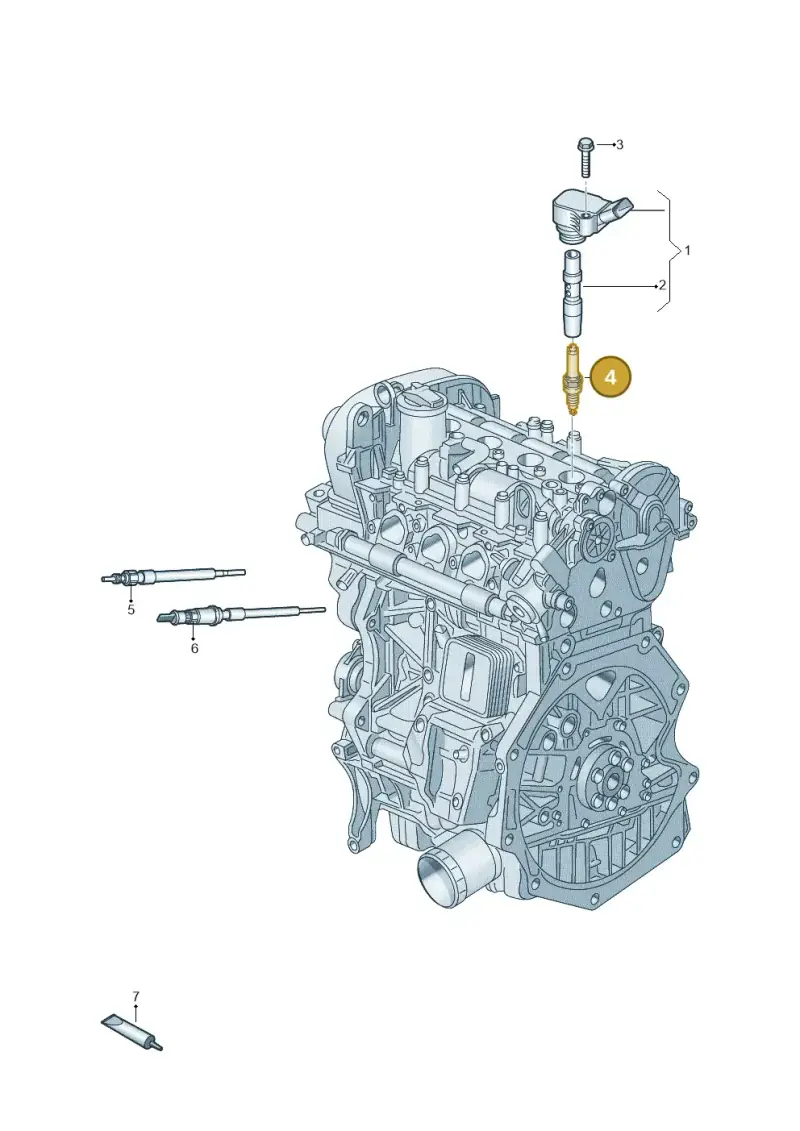 04E905602 — Volkswagen Tiguan 2.0 4Motion (2017-2024) diagram 746000010, position 4