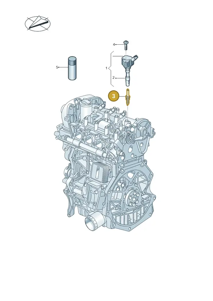 04E905612G — Volkswagen Up! 1.0 BlueMotion (2016-2023) diagram 892905000, position 3