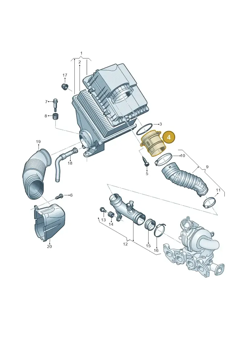 04E906461A — Volkswagen MAN TGE 55 (2016-2021) diagram 806129000, position 4