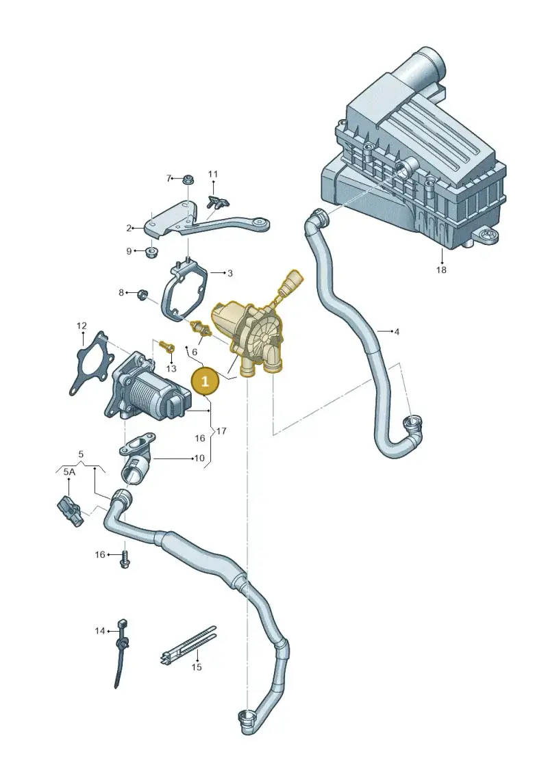 04E959231D — Volkswagen New Passat (2015-2022) diagram 691131000, position 1