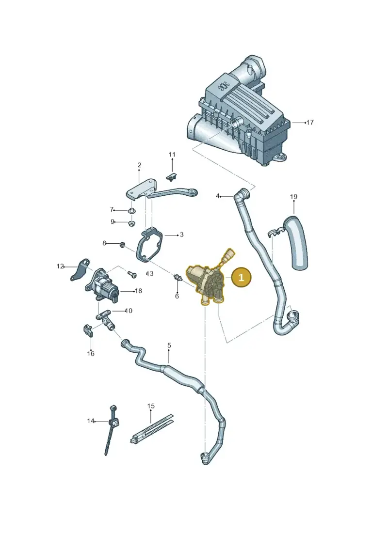 04E959231D — Volkswagen Beetle (2016-2019) diagram 692131000, position 1