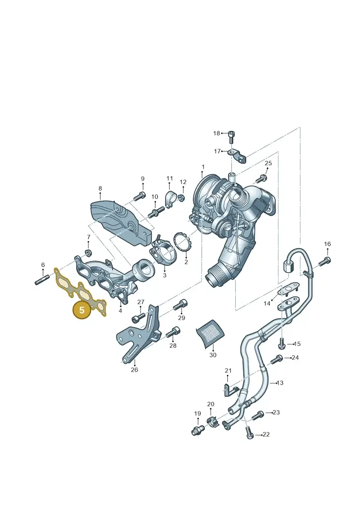 04F253039 — Volkswagen 6Z3 platform diagram 760145600, position 5