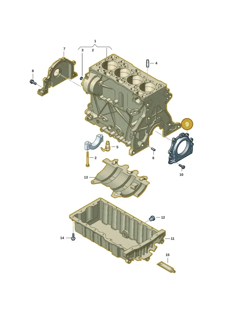 04L103171 — Volkswagen Caddy Maxi Kombi (2020-2024) diagram 5h0103037, position 9