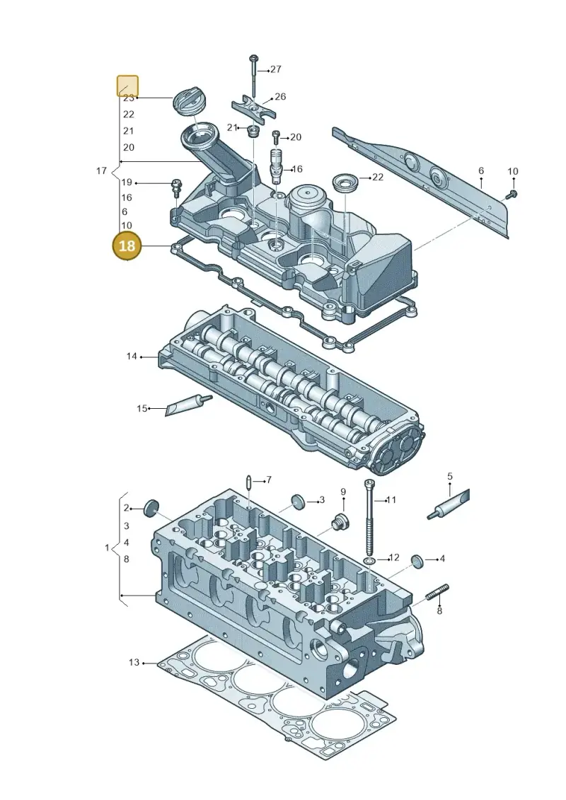 04L103483A — Volkswagen MAN TGE 55 (2016-2021) diagram 806103080, position 18