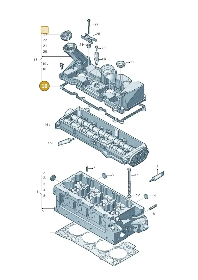 04L103483A — Volkswagen Transport. multivan (2019-2024) diagram 807103700, position 18