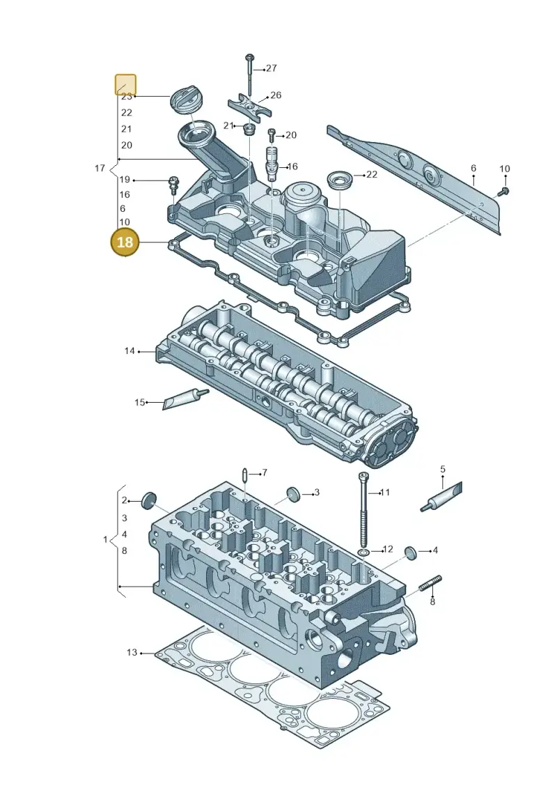 04L103483A — Volkswagen Transport. multivan (2019-2024) diagram 806103700, position 18