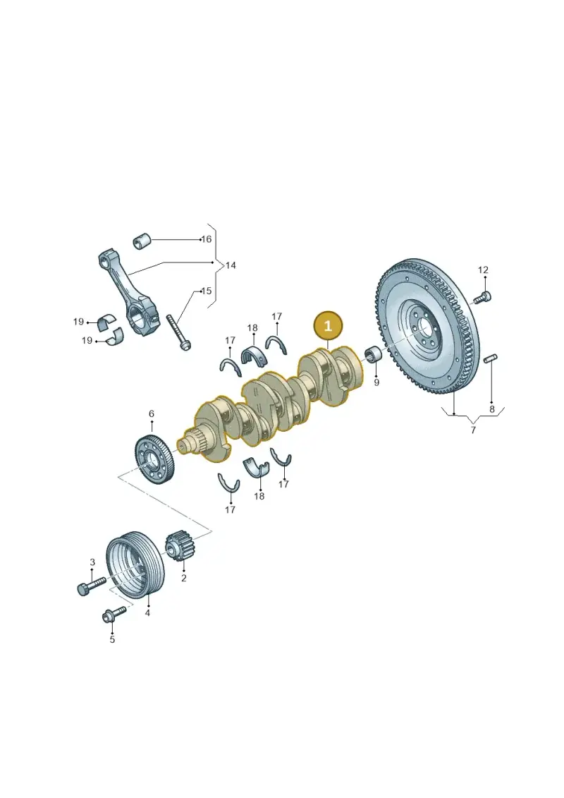 04L105101A — Volkswagen Caravelle (2015-2019) diagram 862105350, position 1