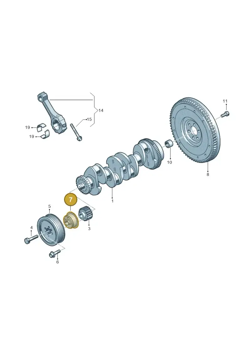 04L105215A — Volkswagen Tiguan 2.0 4Motion (2017-2024) diagram 884105650, position 7