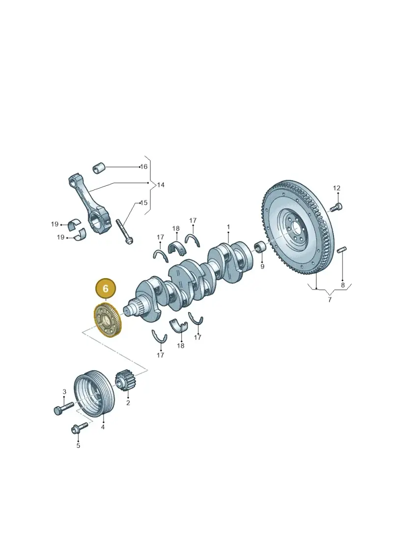 04L105263F — Volkswagen Caravelle (2015-2019) diagram 862105350, position 6