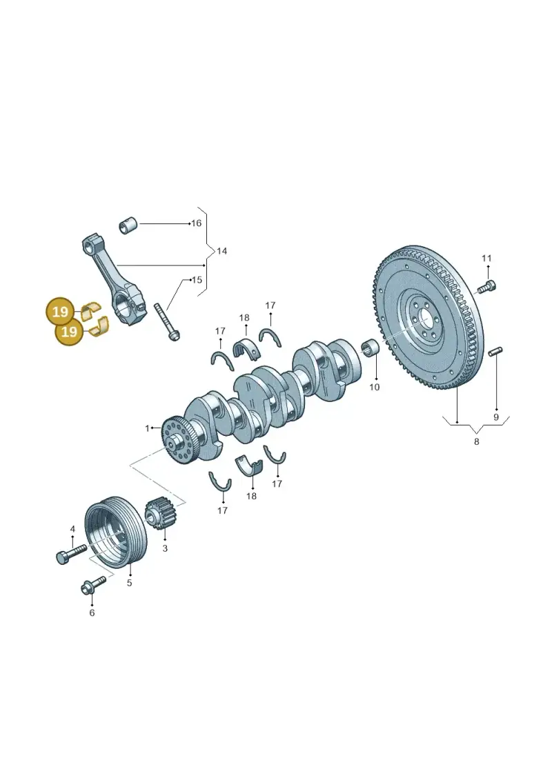 04L105701A — Volkswagen Touran 2,0 BlueMotion (2015-2024) diagram 746105500, position 19