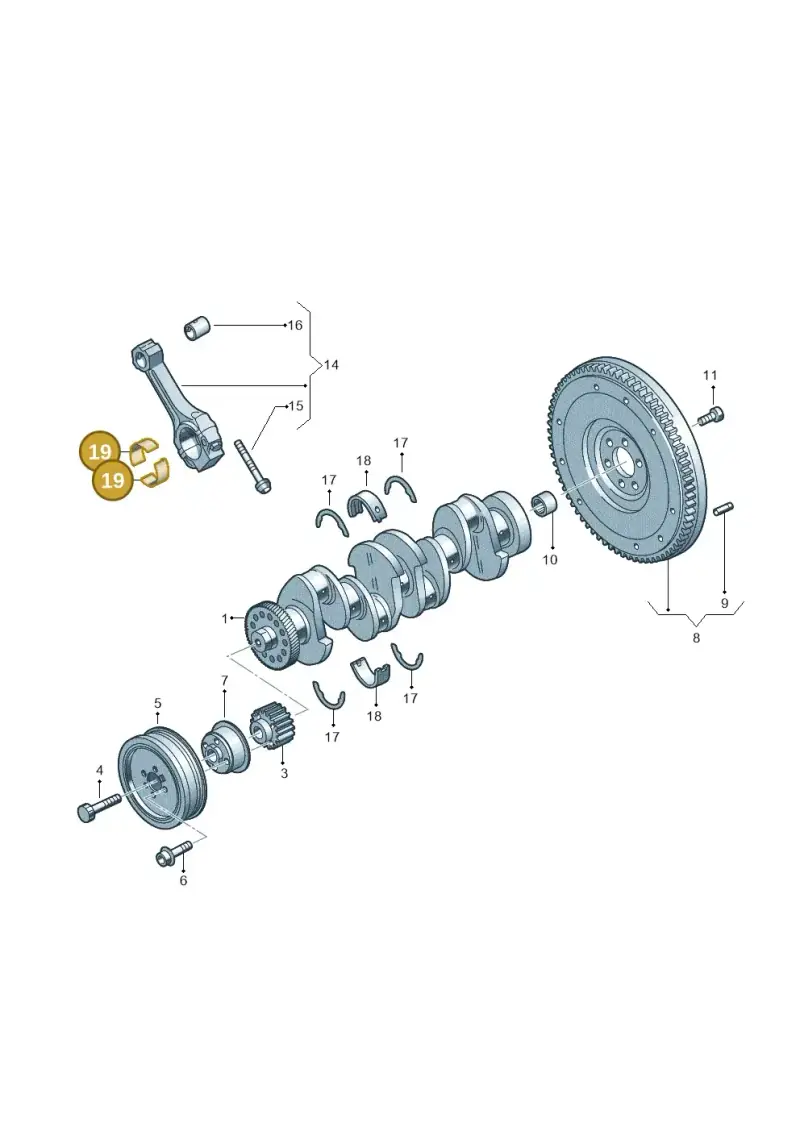 04L105701C007 — Volkswagen Tiguan 2.0 4Motion (2016-2024) diagram 746105650, position 19