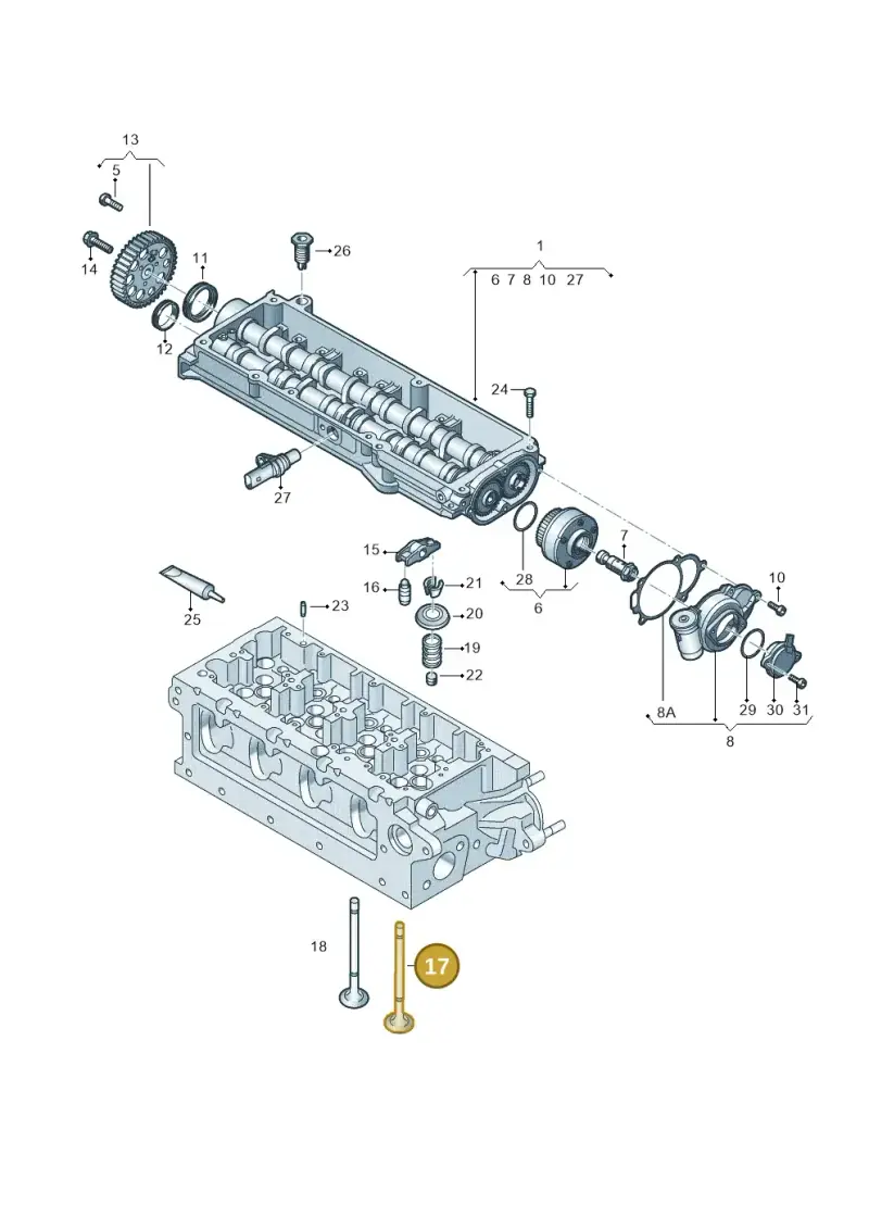 04L109601B — Volkswagen Beetle (2016-2019) diagram 780109250, position 17