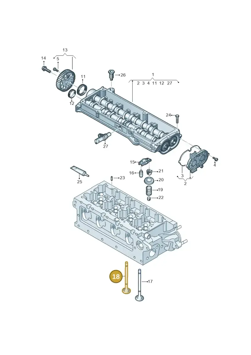 04L109611C — Volkswagen T-Roc BlueMotion (2017-2024) diagram 763109300, position 18