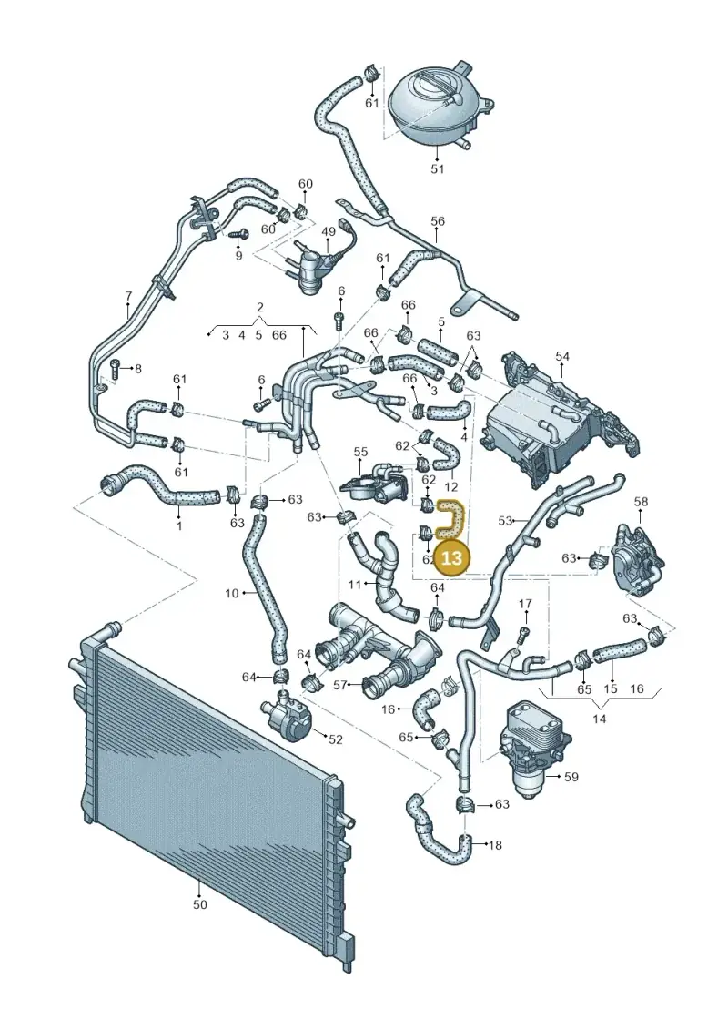 04L121058AA — Volkswagen Caddy Maxi Kombi (2020-2024) diagram 869121600, position 13