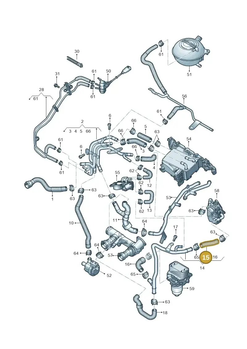 04L121058G — Volkswagen T-Roc BlueMotion (2017-2024) diagram 812121700, position 15