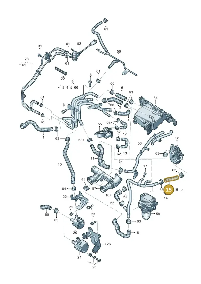 04L121058G — Volkswagen T-Cross 1,0 (2018-2024) diagram 837121110, position 15