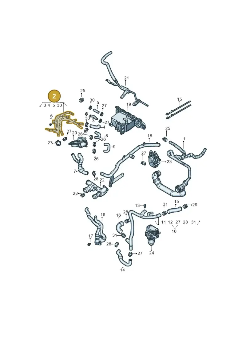 04L121064AR — Volkswagen Tiguan 2.0 4Motion (2017-2024) diagram 833121052, position 2