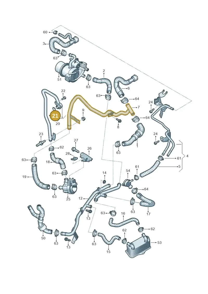 04L121119C — Volkswagen Caddy Maxi Kombi (2020-2024) diagram 745121590, position 21