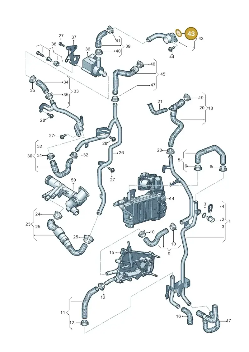 04L121119C — Volkswagen Transport. multivan (2019-2024) diagram 861121720, position 43