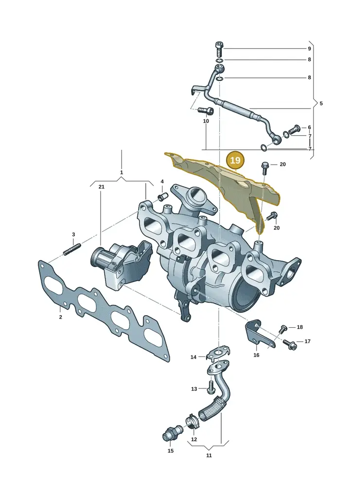 04L129969AF — Volkswagen Transport. multivan (2019-2024) diagram 7ep145250, position 19