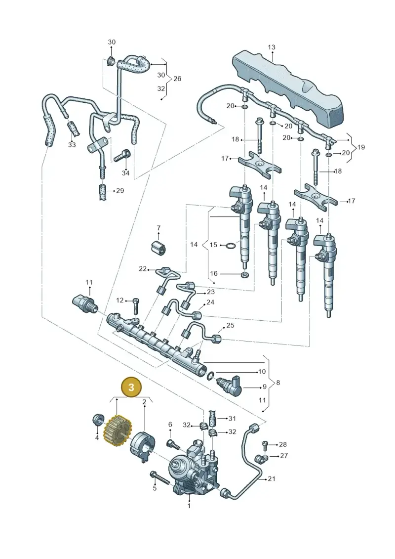 04L130101C — Volkswagen Caddy Maxi Kombi (2020-2024) diagram 746130000, position 3