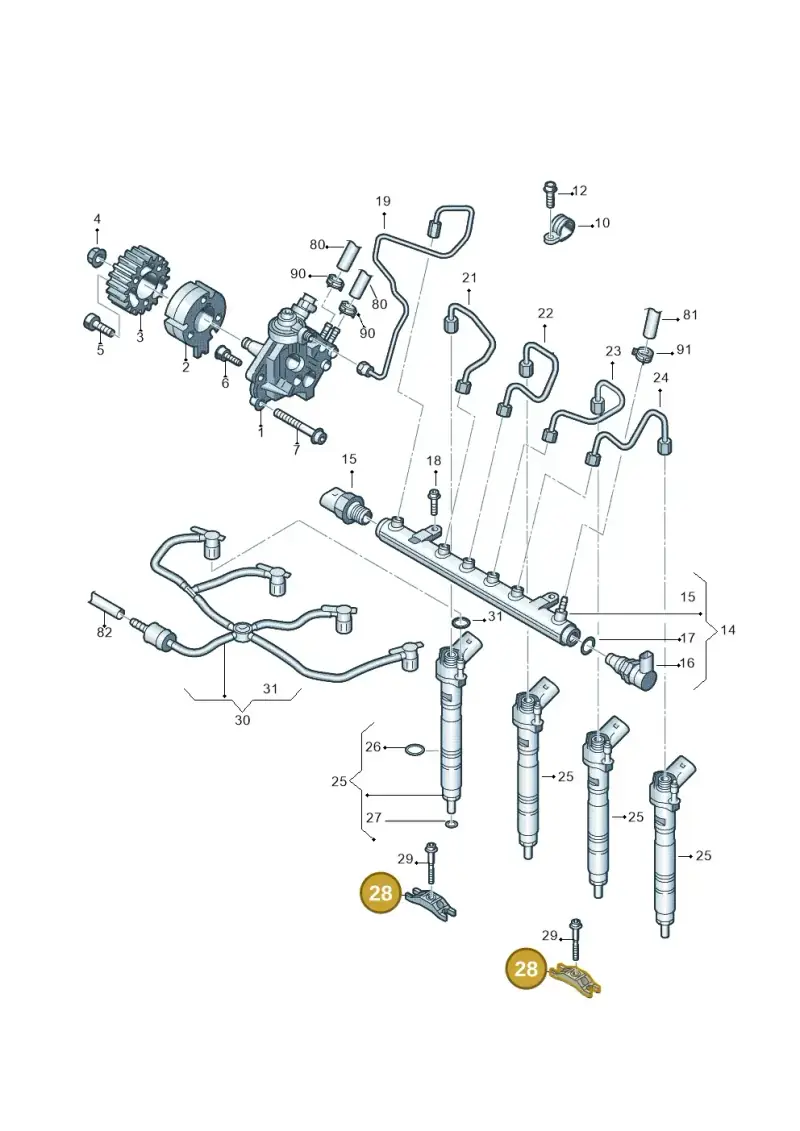 04L130216 — Volkswagen Amarok twin cab (2022-) diagram 683130450, position 28