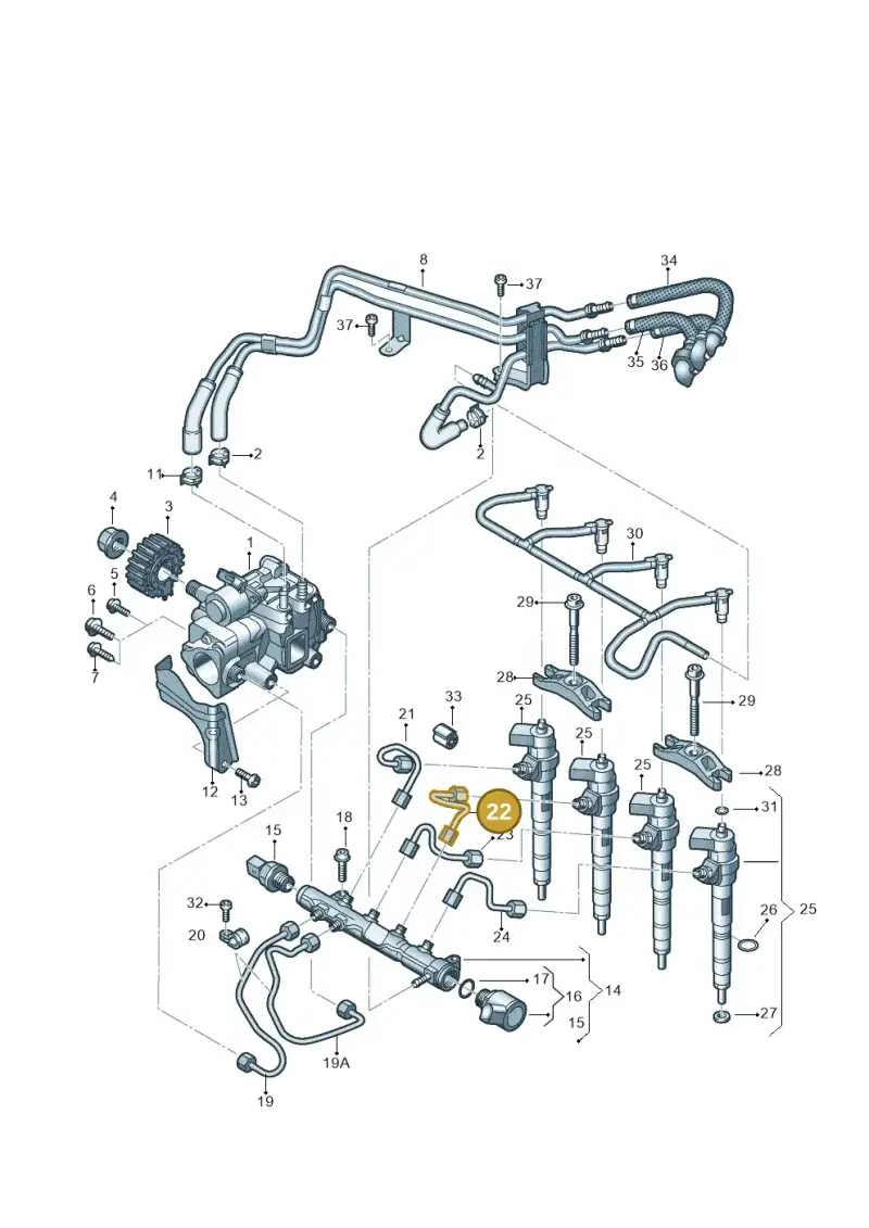 04L130302D — Volkswagen Transport. multivan (2019-2024) diagram 807130000, position 22