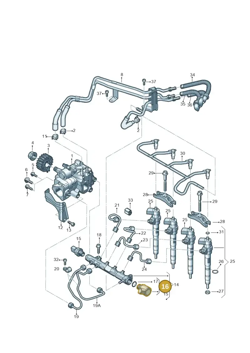 04L130764B — Volkswagen Transport. multivan (2019-2024) diagram 807130000, position 16