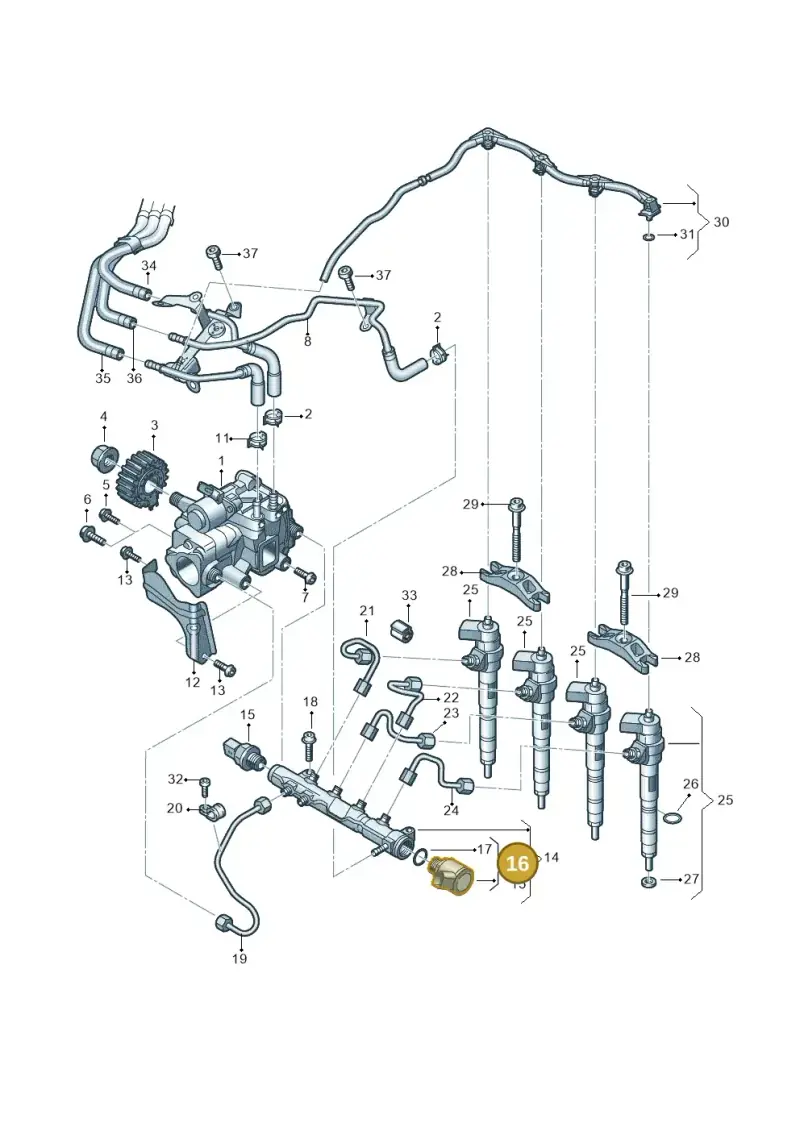04L130764E — Volkswagen MAN TGE 55 (2016-2021) diagram 806130035, position 16
