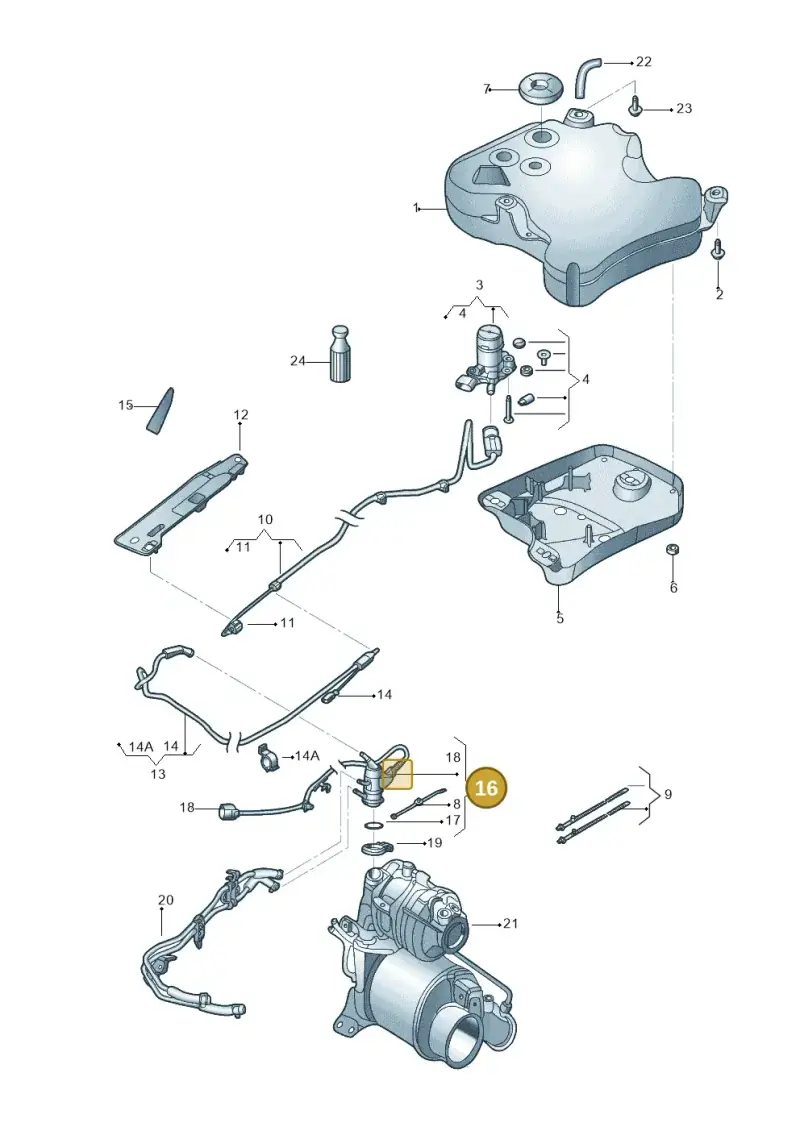 04L131113R — Volkswagen Beetle (2016-2019) diagram 715131600, position 16