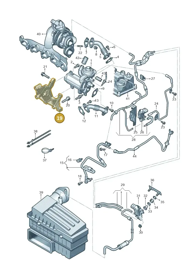 04L131159A — Skoda Octavia (2017-2020) diagram 746131500, position 19