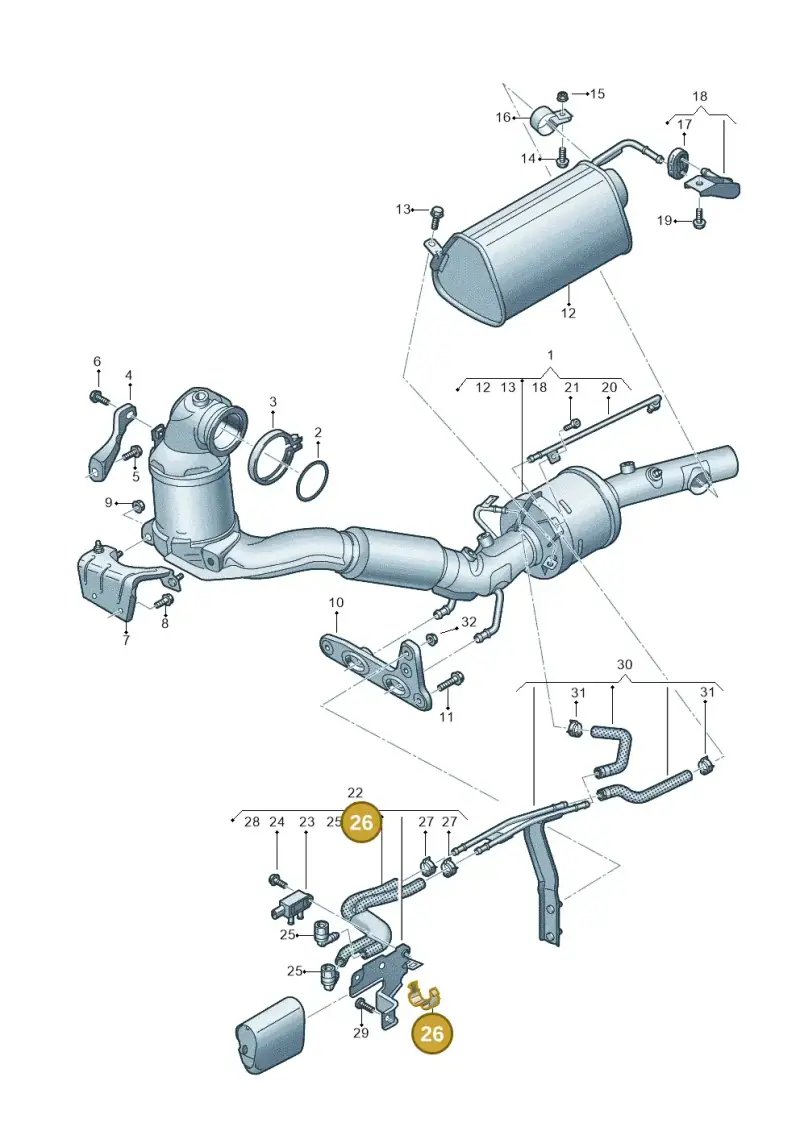 04L131213D — Volkswagen Multivan (2021-) diagram 7t0253205, position 26