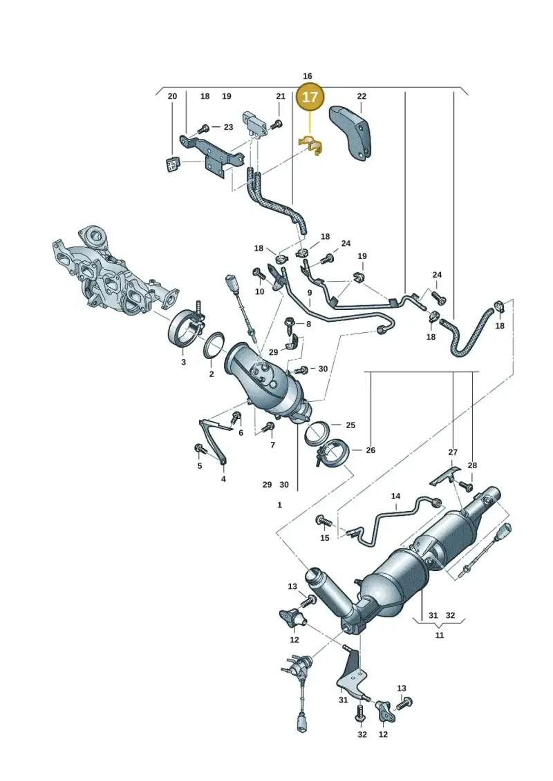 04L131213E — Volkswagen Transport. multivan (2019-2024) diagram 7em253070, position 17