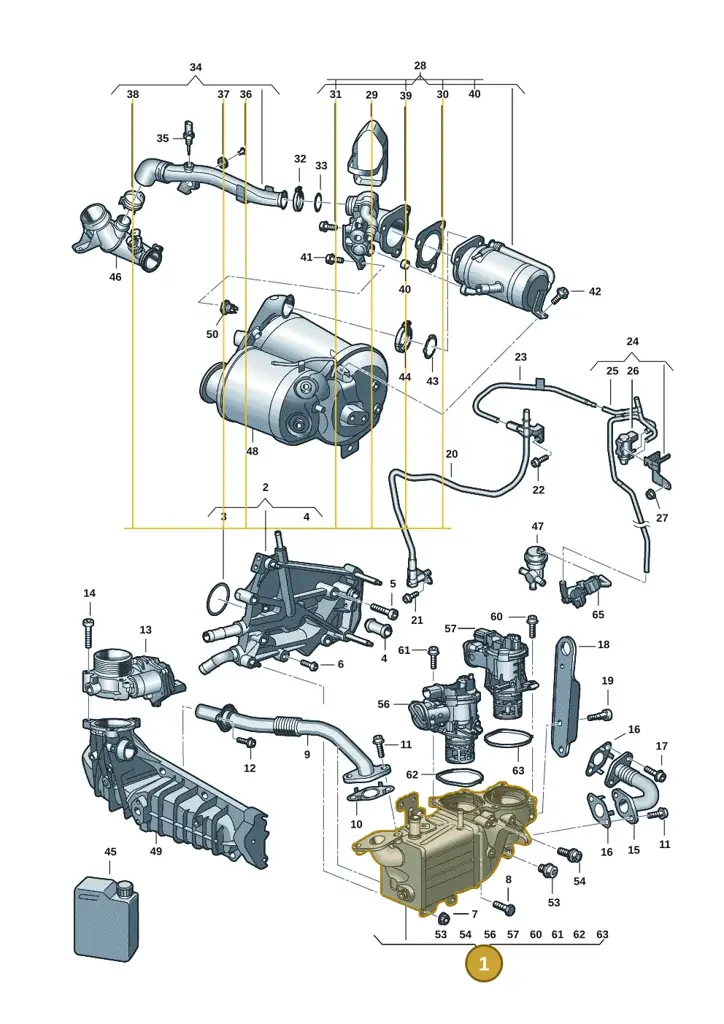 04L131512CM — Volkswagen MAN TGE 55 (2016-2021) diagram 7ep131020, position 1