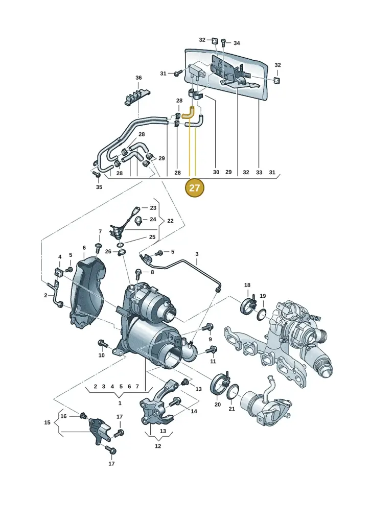 04L131552HP — Volkswagen Tiguan 2.0 (2023-) diagram 57x253160, position 27