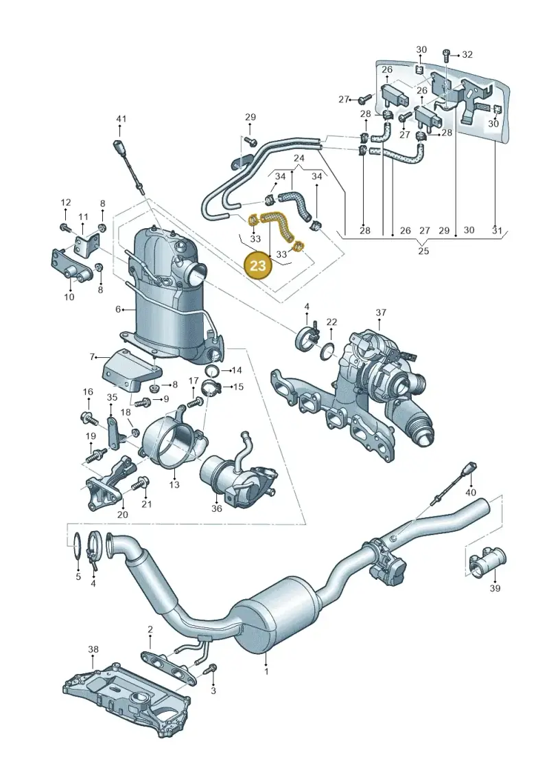 04L131553 — Volkswagen Scirocco 2.0 (2014-2017) diagram 786253520, position 23