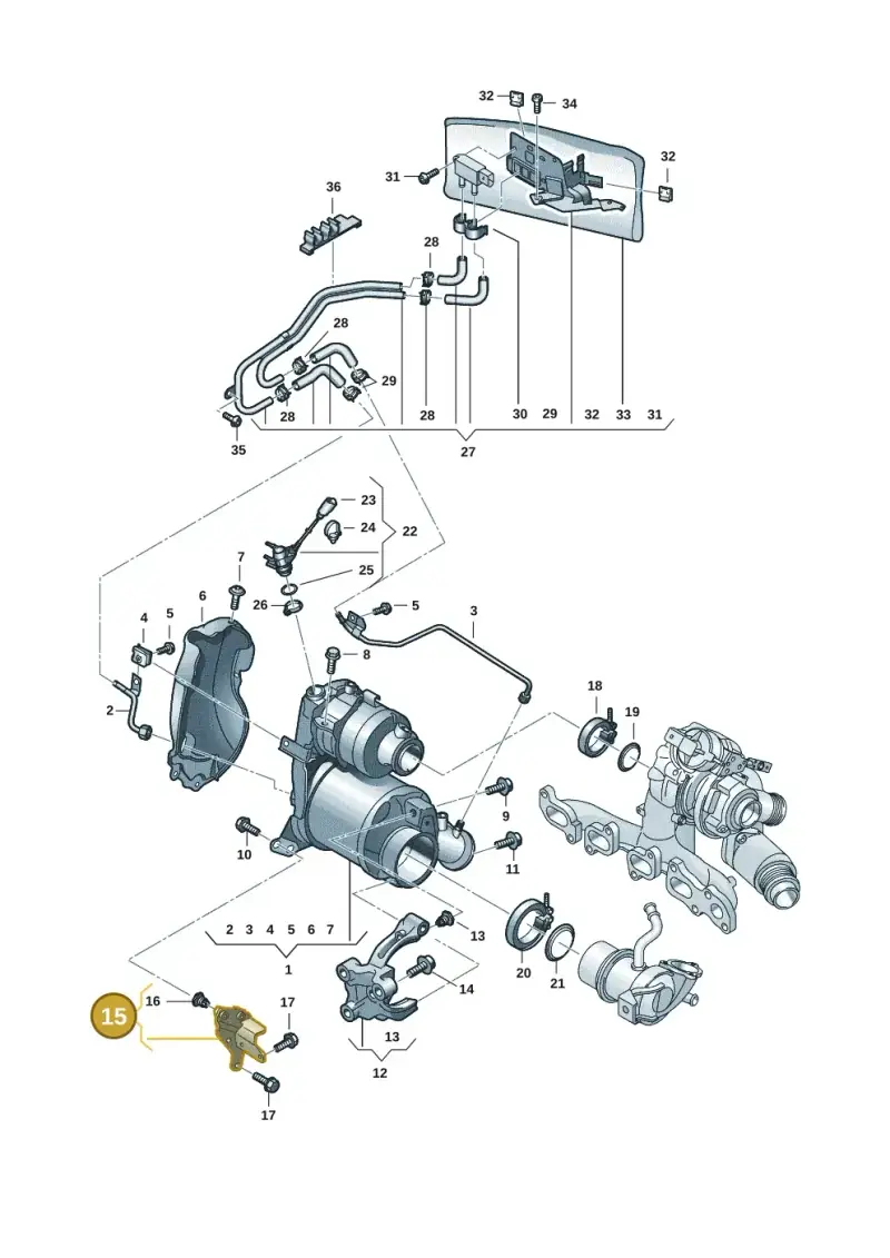 04L131561J — Volkswagen Tiguan 2.0 (2023-) diagram 57x253160, position 15