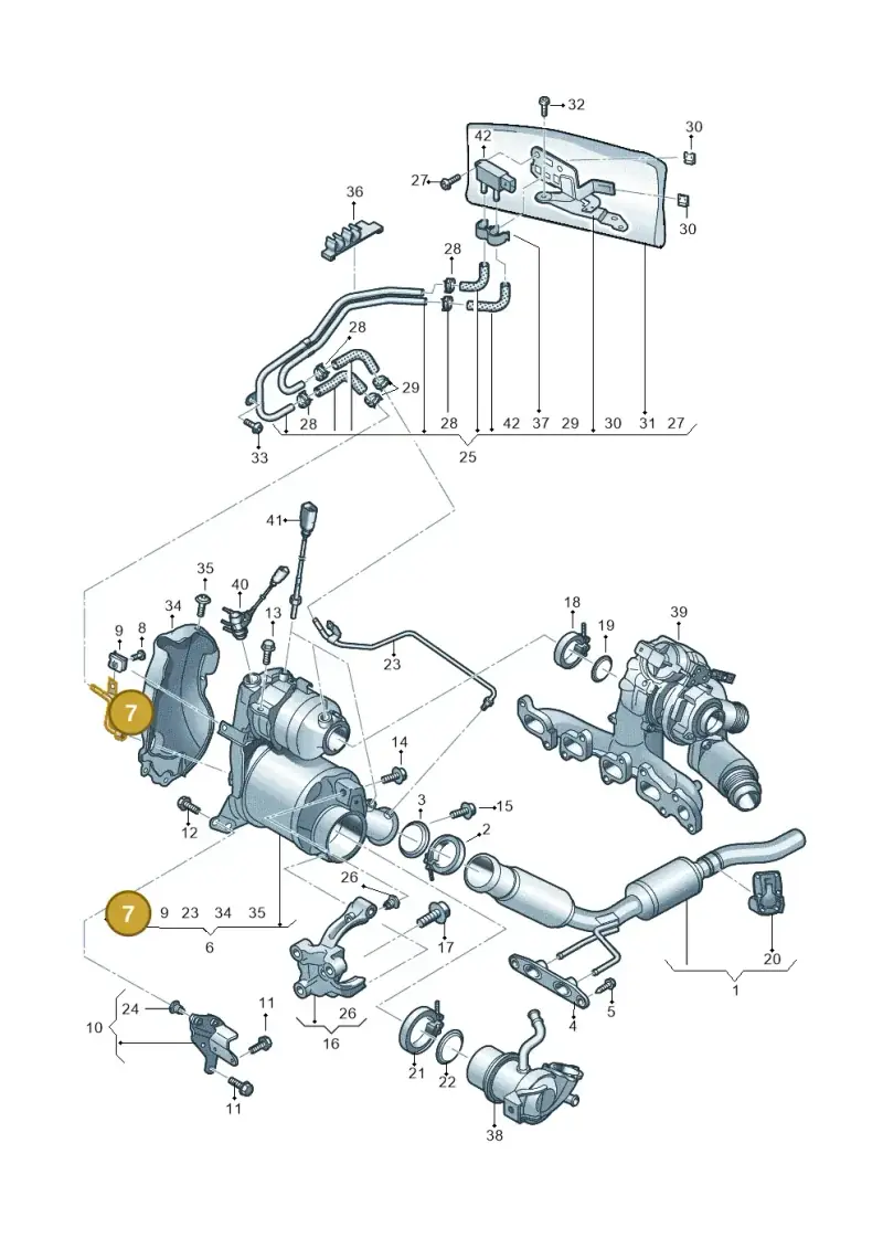 04L131582B — Volkswagen T-Roc BlueMotion (2017-2024) diagram 813253500, position 7
